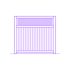 Buildings Fences Privacy Fence Spindle Top Stencil Svg Design File, Free Vectors File